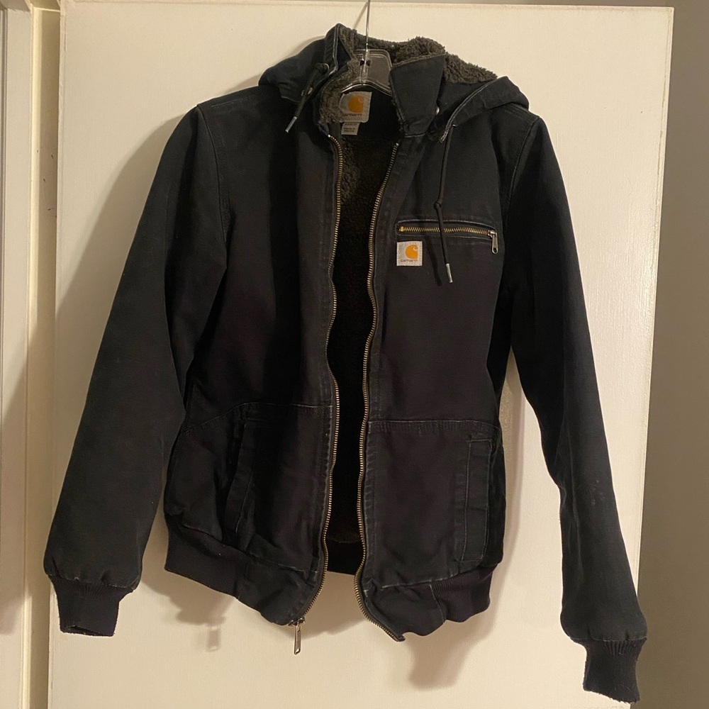 Carhartt Women’s Black Hooded weathered wildwood jacket